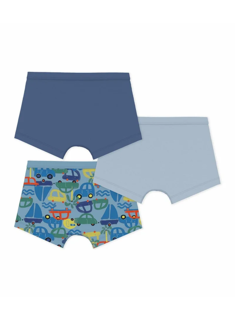 بيتي باتو Pack of children's printed cotton boxers with covered waistbands
